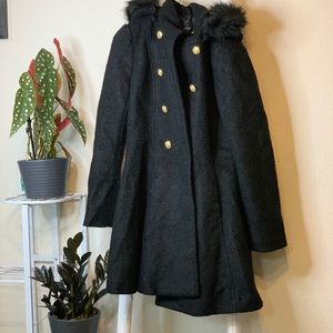 Liz Claiborne black coat